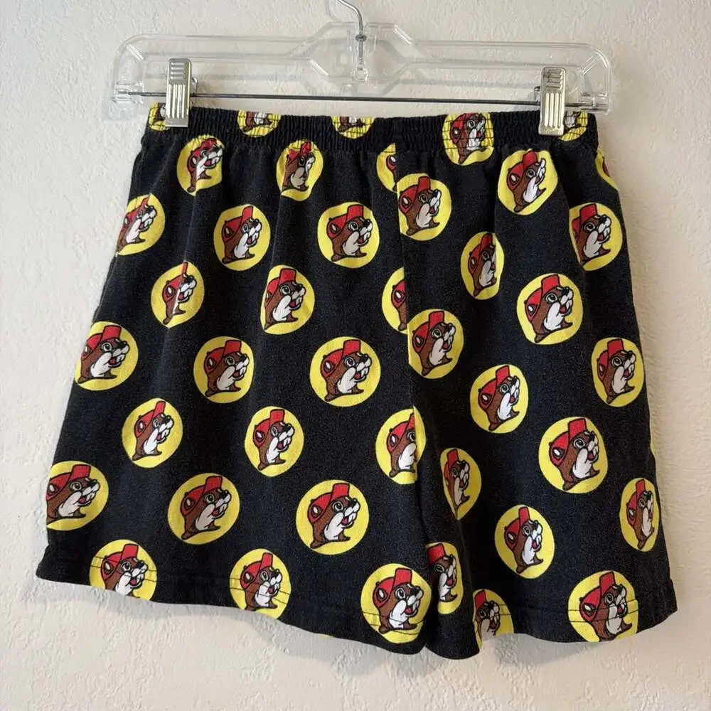 Buc-ees Cotton Logo Beaver Boxer Style Shorts men’s small unisex sleep shorts